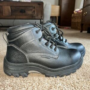 Mens Skechers 77143 TARLAC Steel Toe Puncture Slip Resistant Work Boots Shoes